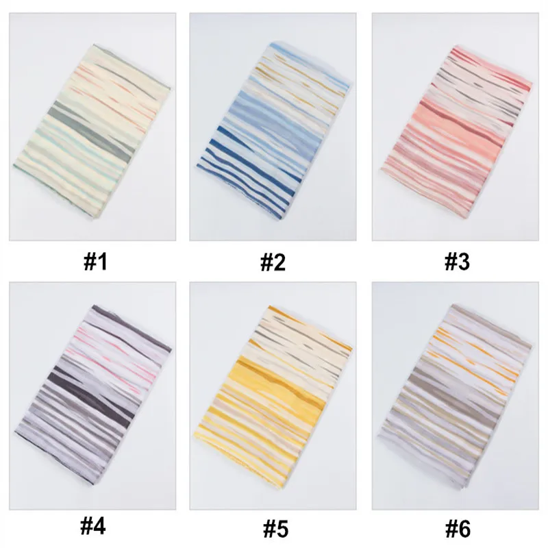 2020 spring new fashion striped pattern shawls and wraps brand soft muslim islam women hijab scarves echarpe 6 colors
2020 spring new fashion striped pattern shawls and wraps brand soft muslim islam women hijab scarves echarpe 6 colors