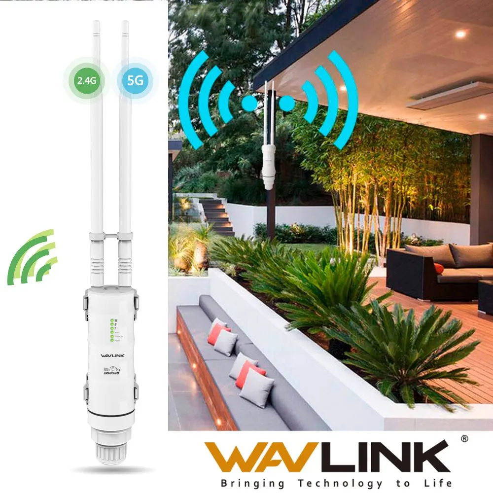Wavlink AC600 27dBm Wifi Extender High Power Outdoor Wifi Repeater 2.4G/150Mbps +5GHz /433Mbps Wireless Wifi Router with WISP
Wavlink AC600 27dBm Wifi Extender High Power Outdoor Wifi Repeater 2.4G/150Mbps +5GHz /433Mbps Wireless Wifi Router with WISP