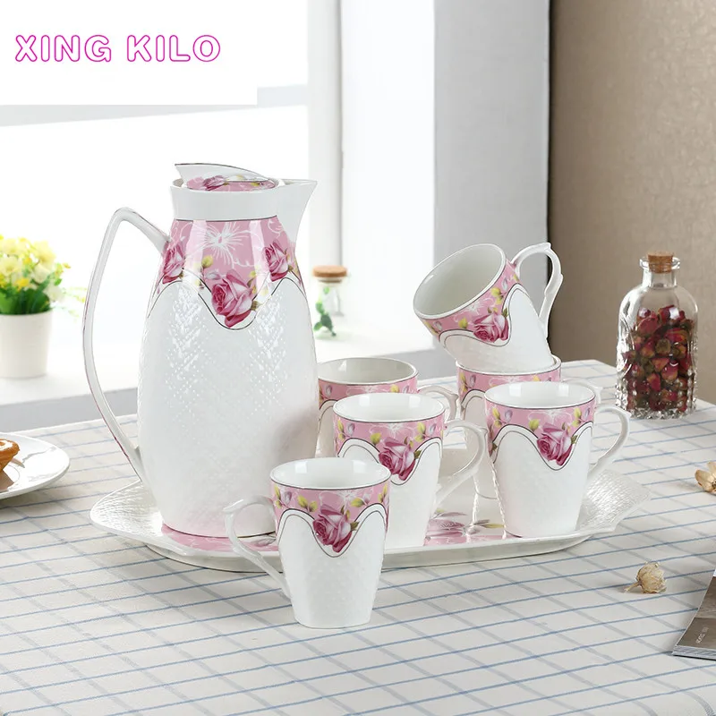XING KILO Household Set Ceramic Creative Cold Kettle Set High temperature Household Kettle Set Cup Continental
XING KILO Household Set Ceramic Creative Cold Kettle Set High temperature Household Kettle Set Cup Continental