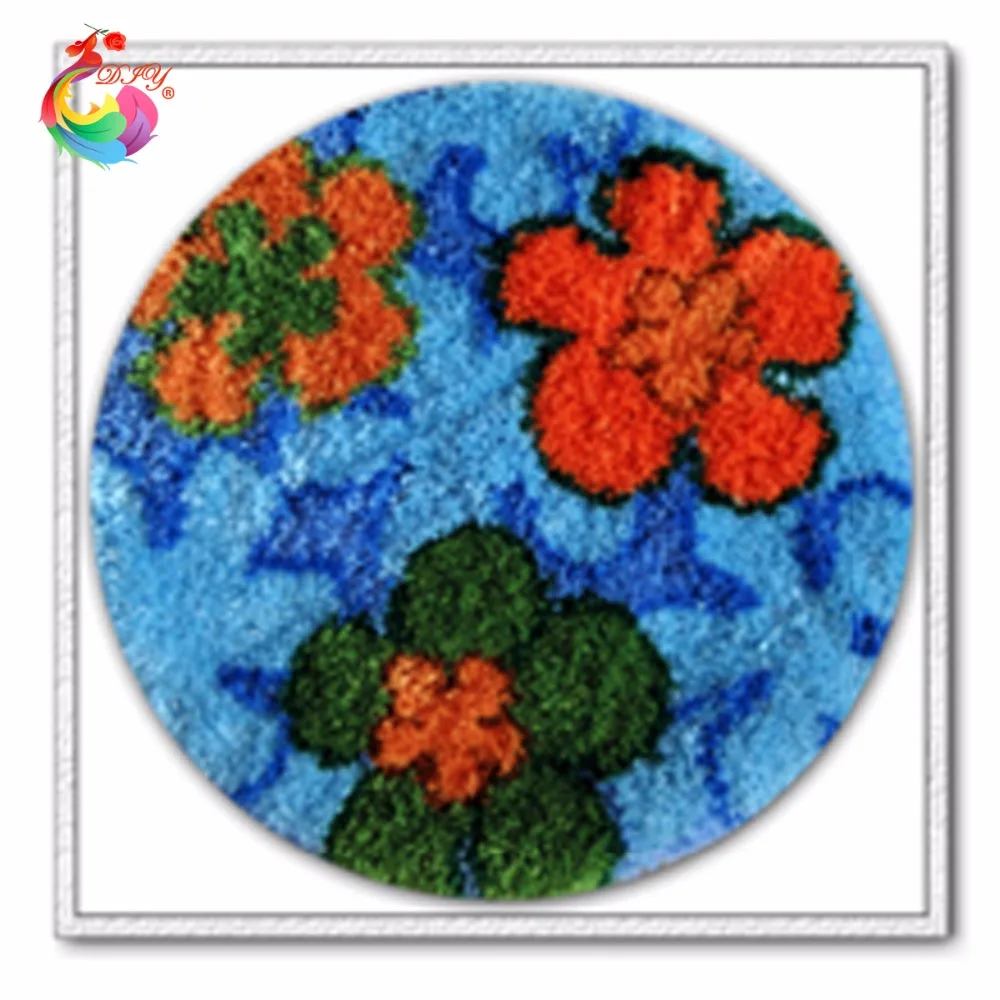Hook Rug Kit DIY Needlework Sets Unfinished Crocheting Yarn Mat Latch Hook Rug Kit Floor Mat Flower Vine Picture Carpet Set
Hook Rug Kit DIY Needlework Sets Unfinished Crocheting Yarn Mat Latch Hook Rug Kit Floor Mat Flower Vine Picture Carpet Set