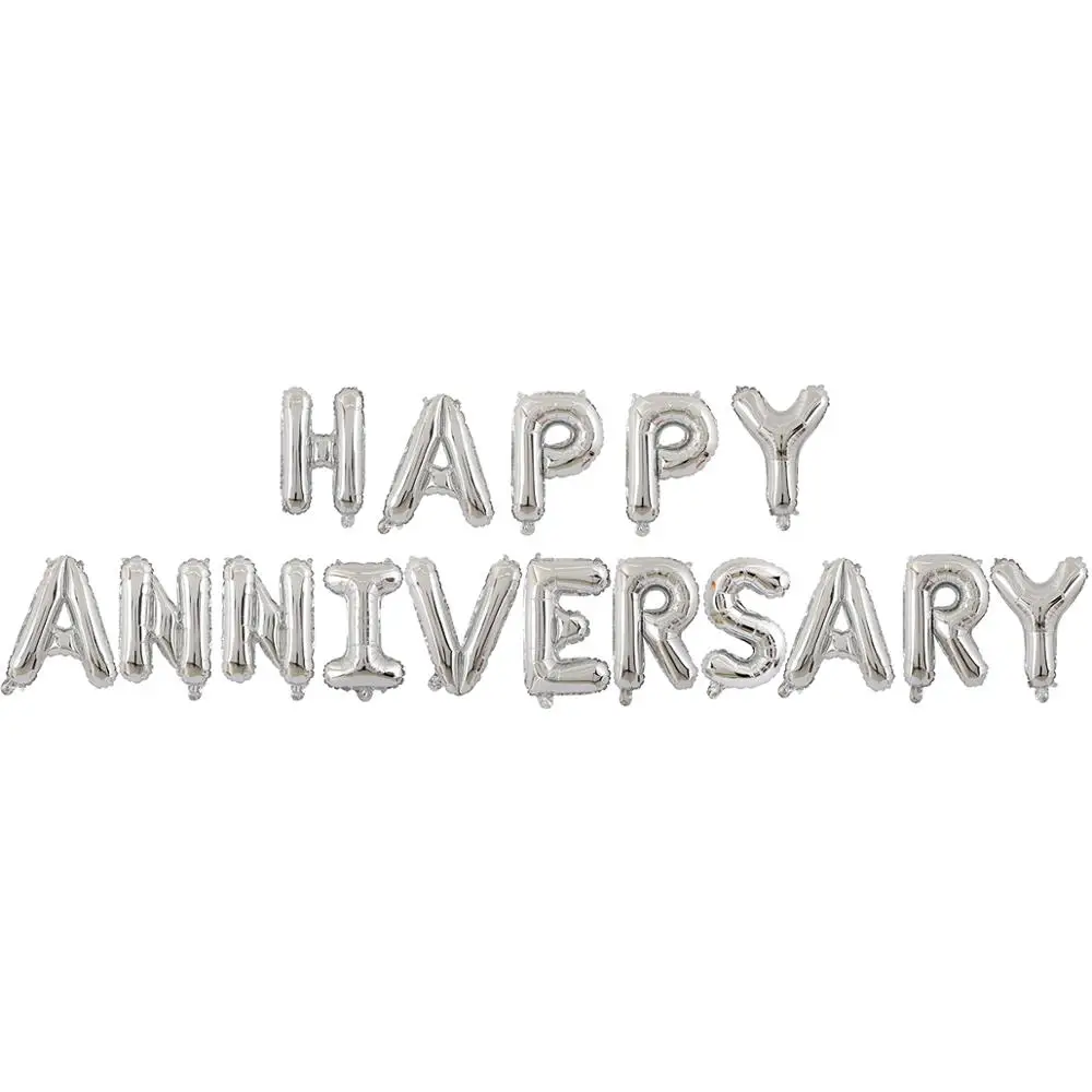Kuchang 16pcs 16inch HAPPY ANNIVERSARY Letter Foil Balloons Aluminum Balloon Anniversary Memorial day Party supplies
Kuchang 16pcs 16inch HAPPY ANNIVERSARY Letter Foil Balloons Aluminum Balloon Anniversary Memorial day Party supplies