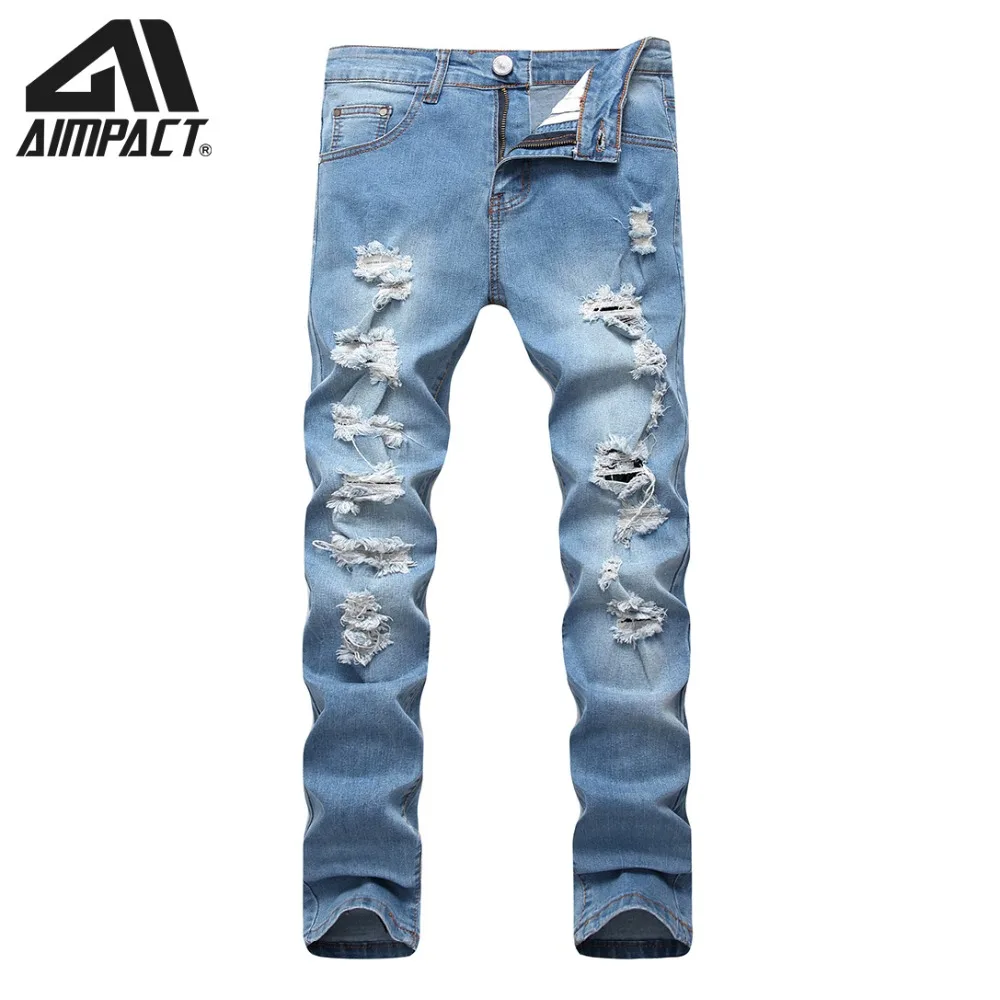 Aimpact Ripped Cowboy Men's Jeans Slim Fitted Hole Destroyed Skinny Jeans Fashion Cool Hiphop Distressed Denim Joggers AM5307
Aimpact Ripped Cowboy Men's Jeans Slim Fitted Hole Destroyed Skinny Jeans Fashion Cool Hiphop Distressed Denim Joggers AM5307