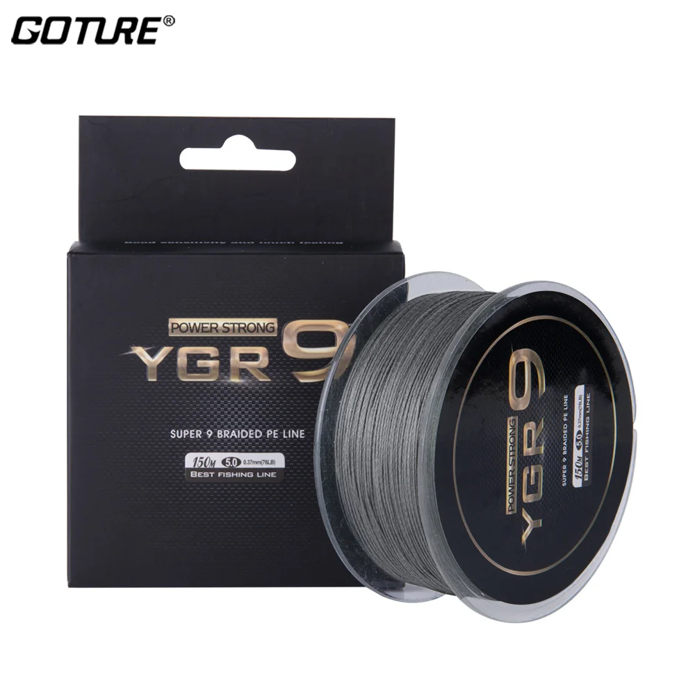 Goture 9 Strands Weaves Braided 150M Fishing Line Super Strong PE Line 29LB-76LB Braided Fishing Thread Cord for Carp Fishing
Goture 9 Strands Weaves Braided 150M Fishing Line Super Strong PE Line 29LB-76LB Braided Fishing Thread Cord for Carp Fishing