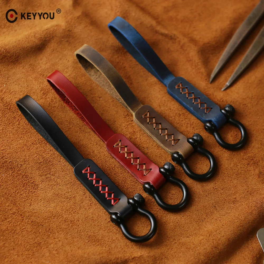 KEYYOU Car Key Rings Key Holder Genuine Leather Keyring Gift Keychain Universal For all Car Creative Auto Accessories Key Chain
KEYYOU Car Key Rings Key Holder Genuine Leather Keyring Gift Keychain Universal For all Car Creative Auto Accessories Key Chain