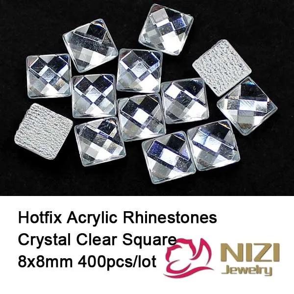 8x8mm 400pcs Crystal Clear Hotfix Acrylic Rhinestones Square Flatback Iron On Diamonds For Wedding Dresses Designs DIY Supplies
8x8mm 400pcs Crystal Clear Hotfix Acrylic Rhinestones Square Flatback Iron On Diamonds For Wedding Dresses Designs DIY Supplies