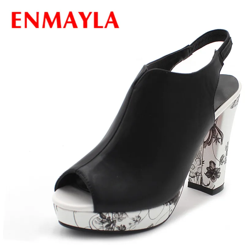 Женские сандалии на платформе ENMAYLA, открытый носок, высокий каблук, принт, открытый носок, уличный стиль, летние туфли-лодочки
Женские сандалии на платформе ENMAYLA, открытый носок, высокий каблук, принт, открытый носок, уличный стиль, летние туфли-лодочки