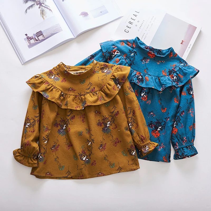 2018 new autumn kids baby girl Clothes Toddler Kids Girls Long Sleeve Cotton Shirt Fashion cute Retro Floral Ruffle Tops Blouse
2018 new autumn kids baby girl Clothes Toddler Kids Girls Long Sleeve Cotton Shirt Fashion cute Retro Floral Ruffle Tops Blouse