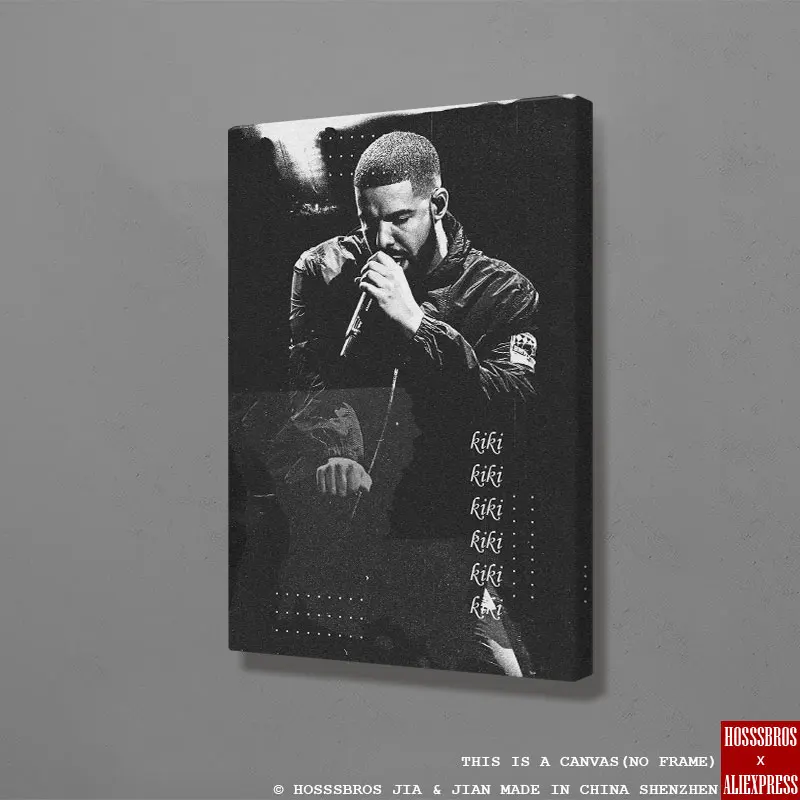 Drake Rapper Poster Painting Wall Art Framed Wooden Frame Canvas Teens Home Study Dorm room Apartment Art Decoration Prints
Drake Rapper Poster Painting Wall Art Framed Wooden Frame Canvas Teens Home Study Dorm room Apartment Art Decoration Prints