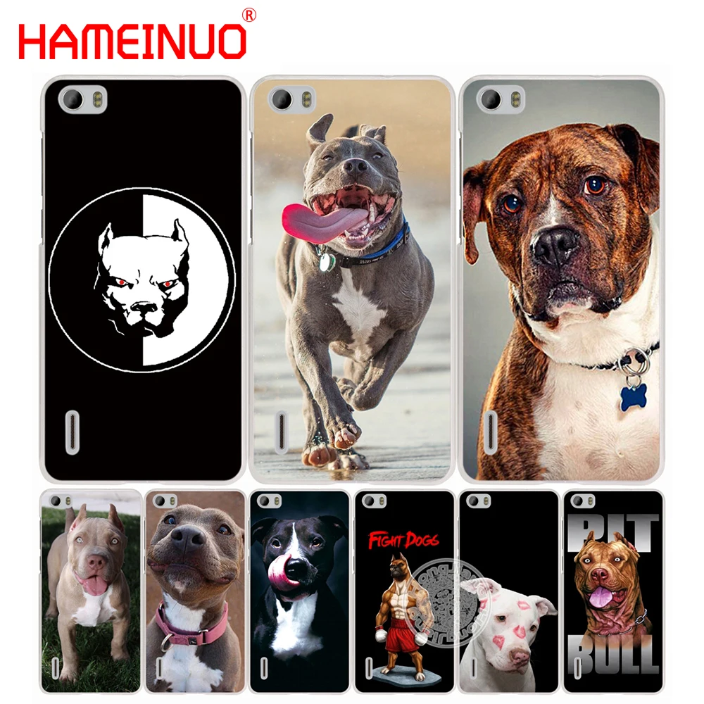 HAMEINUO pitbull dog чехол для телефона huawei honor 3C 4A 4X 4C 5X 6 7 8 Y3 Y5 Y6 2 II Y560 Y7 2017|case for honor|case huaweicase |