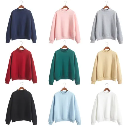 Kpop Autumn Fleece Hoodies Women Candy Colors Long Sleeve Casual Thicken Sweatshirts Harajuku Solid Outwear Women Pluse Size
Kpop Autumn Fleece Hoodies Women Candy Colors Long Sleeve Casual Thicken Sweatshirts Harajuku Solid Outwear Women Pluse Size