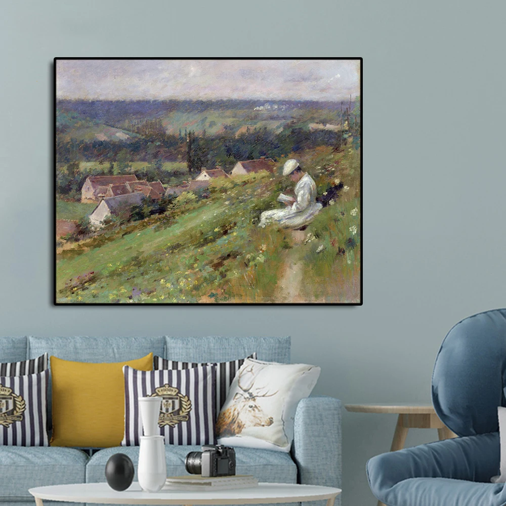 Canvas Art Poster"Reading Girl" Theodore Robinson Painting Classic Oil Painting Wall Art Home Decor Pictures Room Decoration
Canvas Art Poster"Reading Girl" Theodore Robinson Painting Classic Oil Painting Wall Art Home Decor Pictures Room Decoration