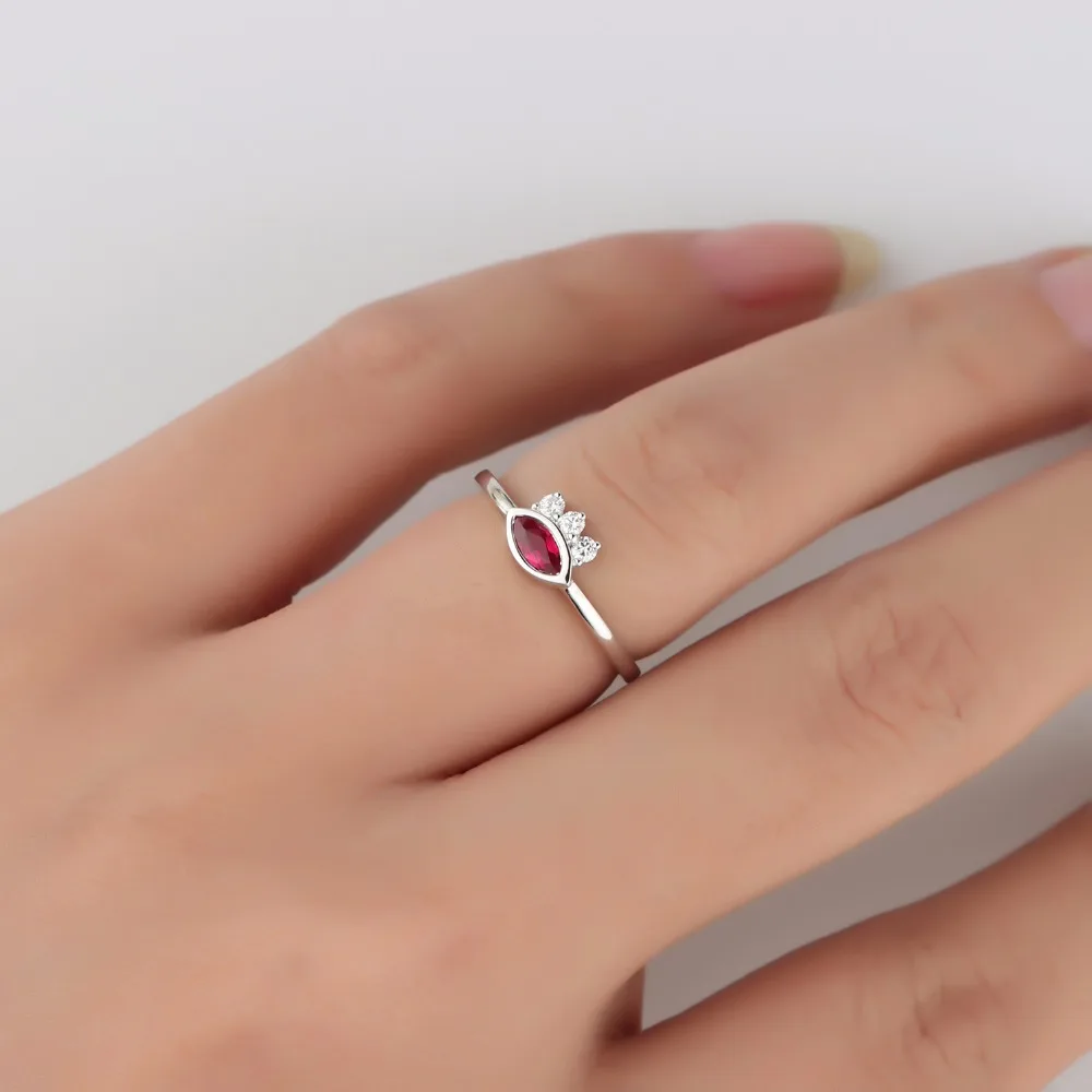 LASAMERO Marquise Shape 0.35CT Natural Ruby Gemstone Diamond 18k White Gold Vintage Style Accents Promise Engagement Ring
LASAMERO Marquise Shape 0.35CT Natural Ruby Gemstone Diamond 18k White Gold Vintage Style Accents Promise Engagement Ring