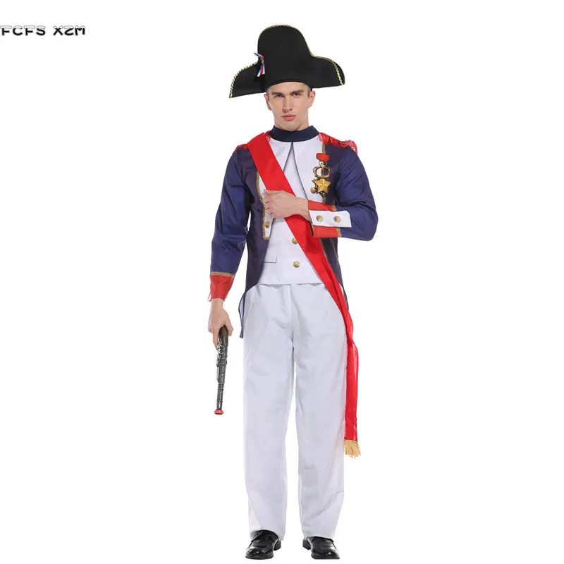 Men Napoleon Cosplay Warrior Soldier Musketeers Infantry Officer Suit Halloween Costumes Carnival Purim Masquerade Party Dress
Men Napoleon Cosplay Warrior Soldier Musketeers Infantry Officer Suit Halloween Costumes Carnival Purim Masquerade Party Dress