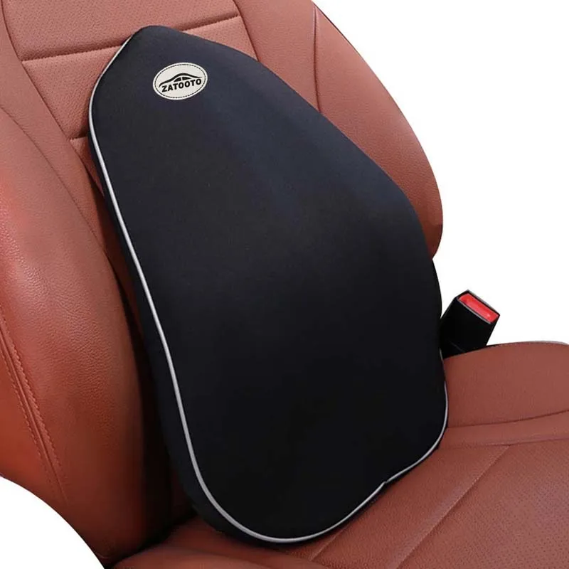 Memory Foam Neck Pillow Support Car Seat Back Lumbar For Driving Travel Headrest Cushion Office Chair Pain Relief Black | Автомобили и