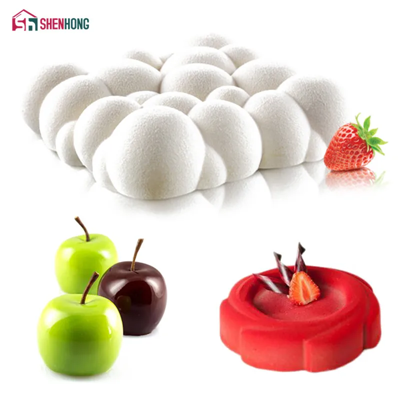 SHENHONG 3 шт. художественная силиконовая форма для торта, 3D форма для облаков, яблок, вишни, мусс, силиконовые формы для выпечки, шоколада, Кондит...
SHENHONG 3 шт. художественная силиконовая форма для торта, 3D форма для облаков, яблок, вишни, мусс, силиконовые формы для выпечки, шоколада, Кондит...