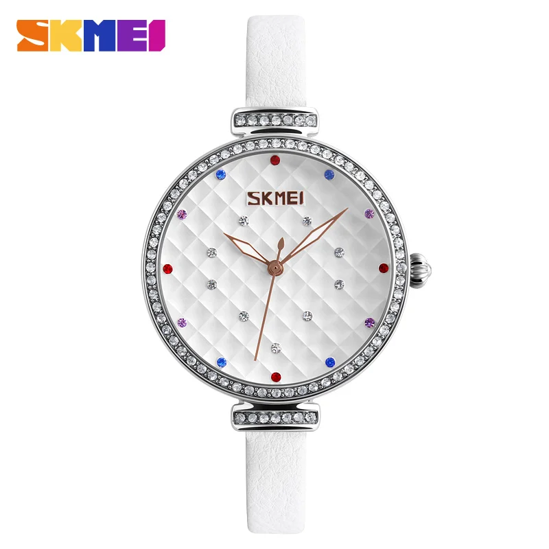 SKMEI 9142, женские кожаные часы, 3 АТМ, часы для девочек, кварцевые часы со стразами, нарядные часы
SKMEI 9142, женские кожаные часы, 3 АТМ, часы для девочек, кварцевые часы со стразами, нарядные часы