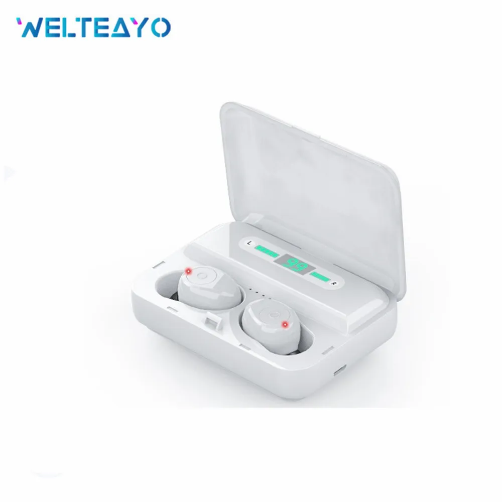 TWS наушники Bluetooth 5 0 бинауральные IPX7 водонепроницаемые 5D стерео бас Спортивные