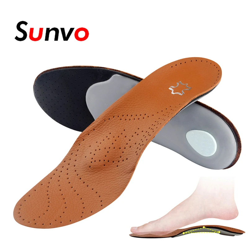 Sunvo Leather Orthopedic Insoles for Flat Foot Heel Arch Support Shoes Pad Men Women Orthotic Insole Foot Health Care Sole Pads
Sunvo Leather Orthopedic Insoles for Flat Foot Heel Arch Support Shoes Pad Men Women Orthotic Insole Foot Health Care Sole Pads