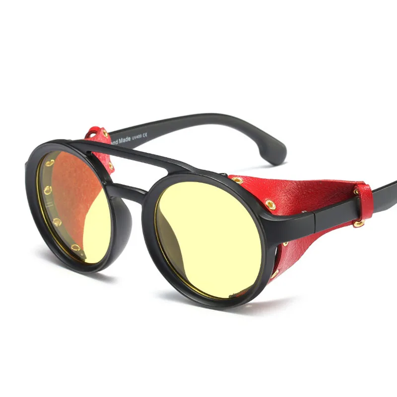 2019 New Gothic Steampunk Sunglasses Men Women Fashion Cool Rivet Sun Glasses Retro Vintage Shield Eyewear Shades
2019 New Gothic Steampunk Sunglasses Men Women Fashion Cool Rivet Sun Glasses Retro Vintage Shield Eyewear Shades