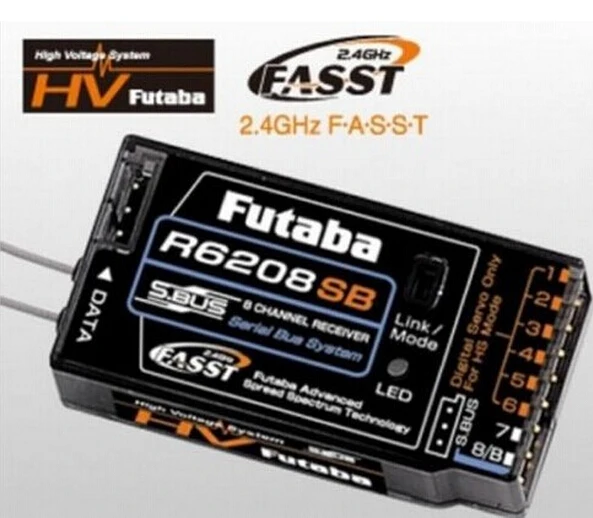 Ресивер Futaba R6208SB 8 каналов 2 4 ГГц FASST Rx ресивер высокого напряжения 8FG супер 100%