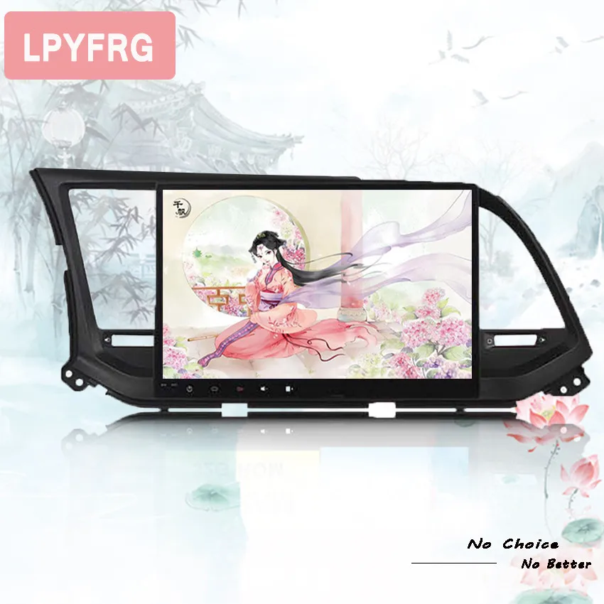Восьмиядерный android 10 автомобильный dvd gps плеер 1024*600 для HYUNDAI ELANTRA 2016 2017 навигация