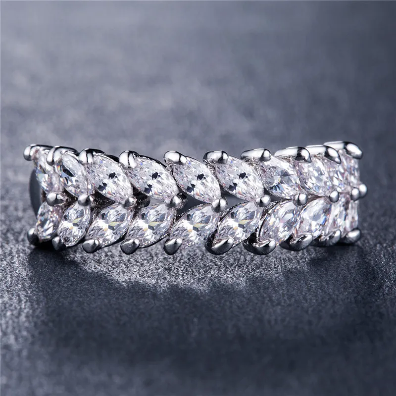 Hainon золотистого/серебристого цвета обручальное кольцо для женщин с прозрачным