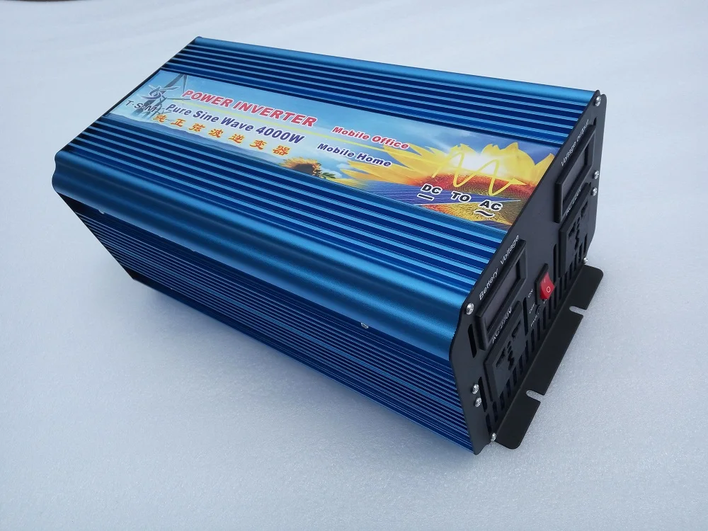 Импульсная мощность 8000 Вт 4000 DC12V к AC220V Чистая синусоида Инвертор|Инверторы и