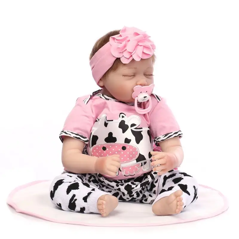 55CM Silicone Reborn Dolls Sleeping Babies Real Vinyl Belly Toys Fashion Newborn Bebe Dolls Brinquedods Bonecas
55CM Silicone Reborn Dolls Sleeping Babies Real Vinyl Belly Toys Fashion Newborn Bebe Dolls Brinquedods Bonecas