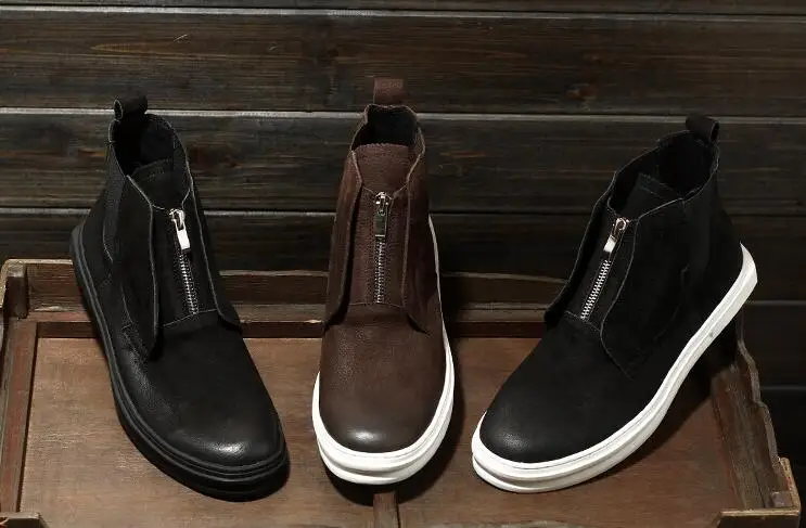 Spring England retro leather Martin boots men's boots high boots fashion zipper men's booties
Spring England retro leather Martin boots men's boots high boots fashion zipper men's booties