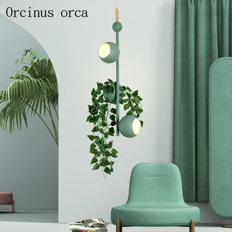 Nordic creative colourful plant chandelier living room bedroom modern minimalist potted iron Chandelier free shipping
Nordic creative colourful plant chandelier living room bedroom modern minimalist potted iron Chandelier free shipping