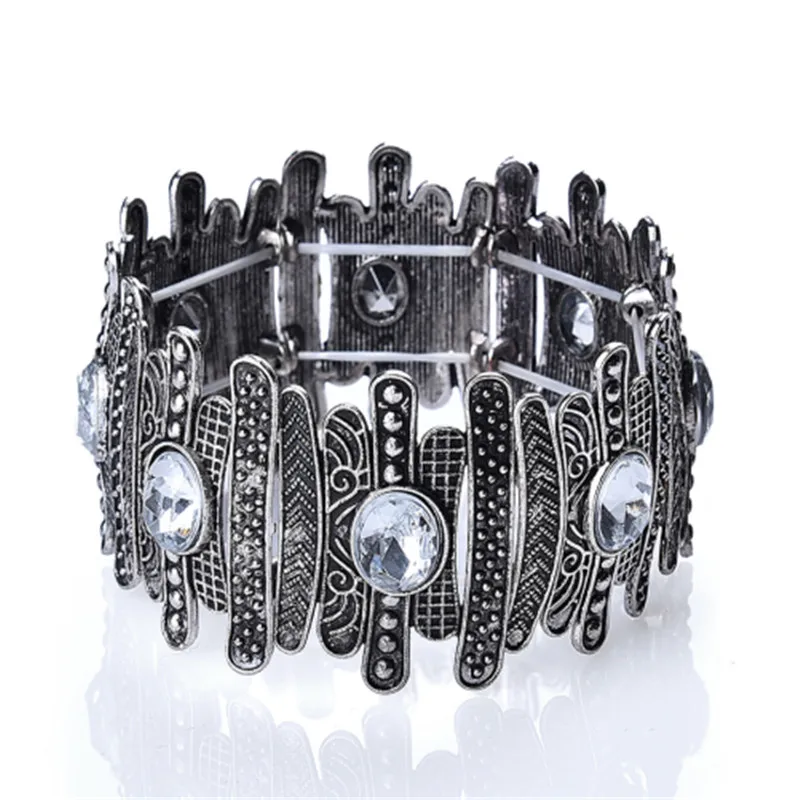Charm Silver-color Carving Pattern Ethnic Vintage Bracelet For Women Brand Adjustable Crystal Bracelet Men Fashion Jewelry
Charm Silver-color Carving Pattern Ethnic Vintage Bracelet For Women Brand Adjustable Crystal Bracelet Men Fashion Jewelry