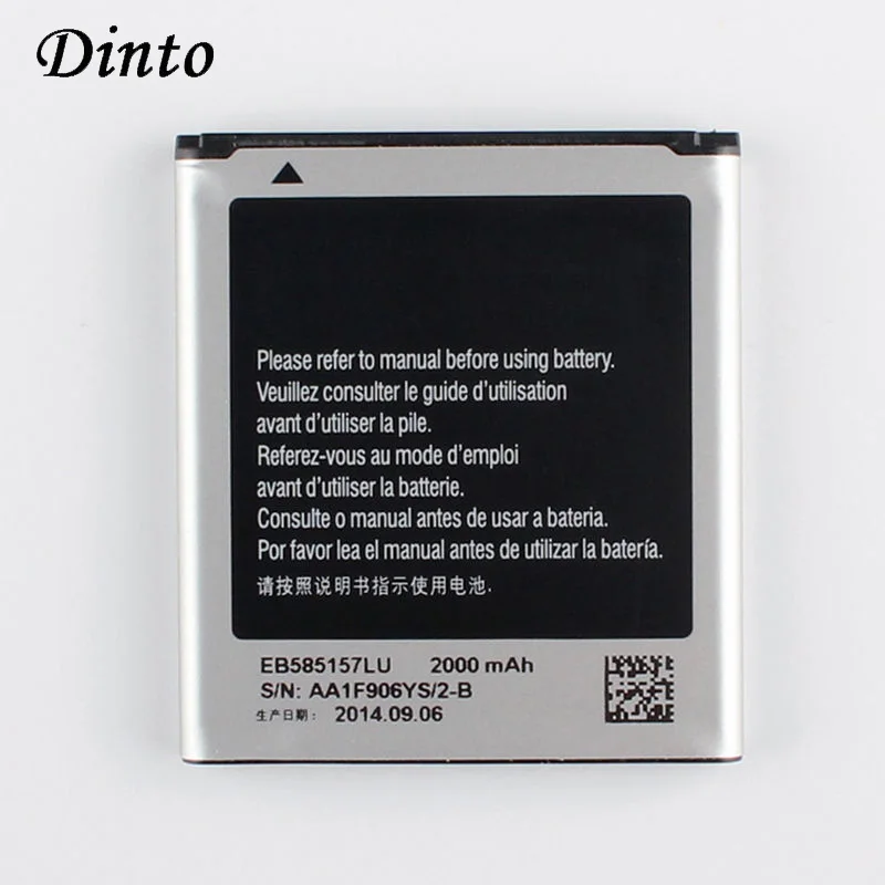 Dinto EB585157LU 2000mAh Mobile Phone Battery for Samsung Galaxy G3559 G3556D I869 I8530 I8552 I8558 I8530 EB-BG358BBC
Dinto EB585157LU 2000mAh Mobile Phone Battery for Samsung Galaxy G3559 G3556D I869 I8530 I8552 I8558 I8530 EB-BG358BBC