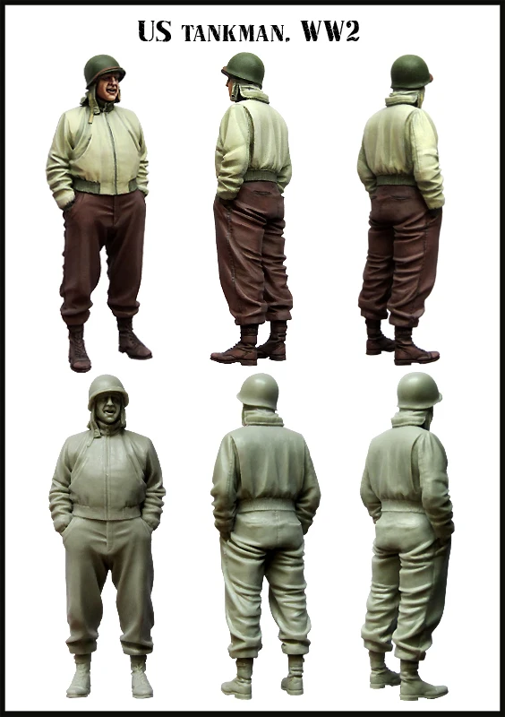 1/35 фигурки из смолы модель Φ WW2 US. Несобранный Неокрашенный танк | Игрушки и хобби