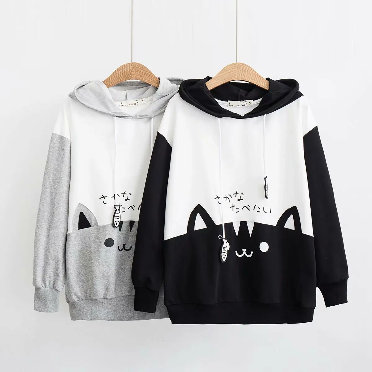 Japanese mori girl fall new cute cat matching Hooded sweatshirt, schoolgirl long-sleeved fleece pullovers ,young girl clothes
Japanese mori girl fall new cute cat matching Hooded sweatshirt, schoolgirl long-sleeved fleece pullovers ,young girl clothes
