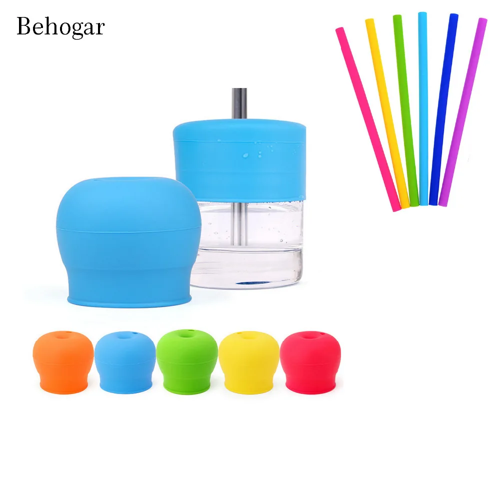 Behogar Reusable Universal Silicone Bottle Lids Spout Stretch Tops Lids with 1Pcs Straw for Children Baby Kids Water Leakproof
Behogar Reusable Universal Silicone Bottle Lids Spout Stretch Tops Lids with 1Pcs Straw for Children Baby Kids Water Leakproof