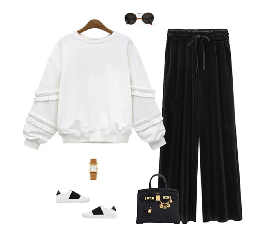 2017 New Arrival Casual Vintage Velvet Loose Wide Leg Pants Sexy Casual Long Pants Plus size
2017 New Arrival Casual Vintage Velvet Loose Wide Leg Pants Sexy Casual Long Pants Plus size
