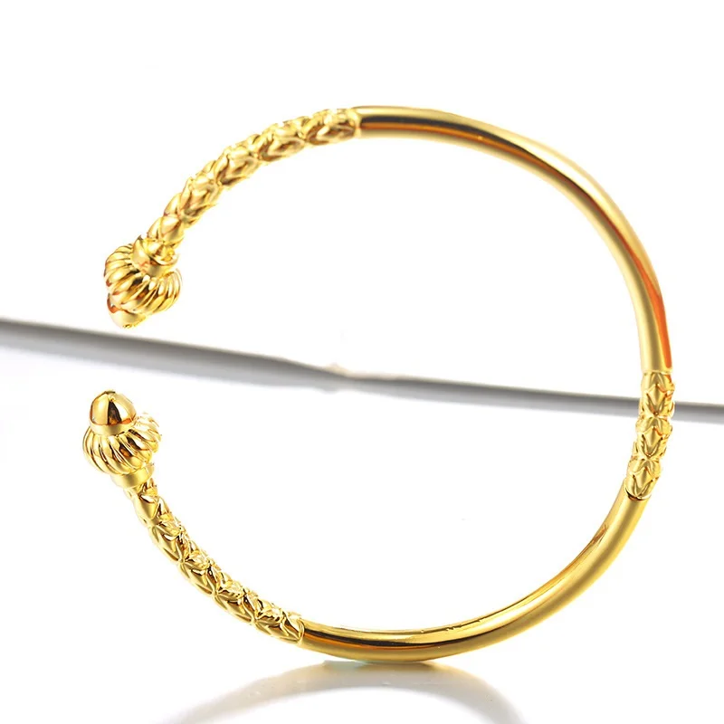 OMHXFC Wholesale European Fashion Woman Bride Party Birthday Wedding Mother Gift Vintage Open 24KT Gold Bracelet Bangle ES173
OMHXFC Wholesale European Fashion Woman Bride Party Birthday Wedding Mother Gift Vintage Open 24KT Gold Bracelet Bangle ES173