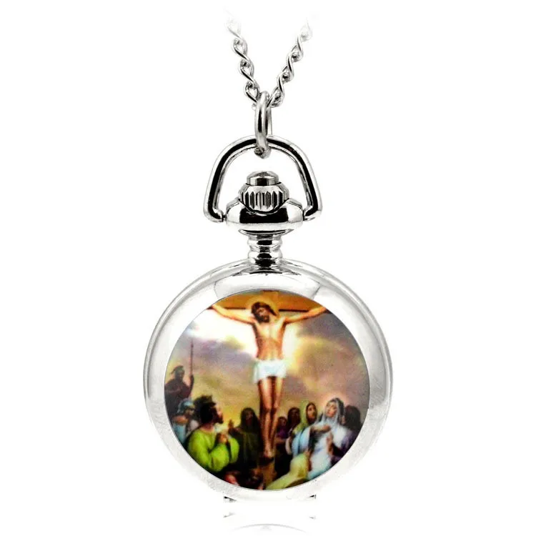 Retro Pocket Watch Enamel Jesu Pattern Pocket Watch Quartz Movement Clock Necklace Pocket & Fob Watch Pendant Sweater Chain Gift
Retro Pocket Watch Enamel Jesu Pattern Pocket Watch Quartz Movement Clock Necklace Pocket & Fob Watch Pendant Sweater Chain Gift