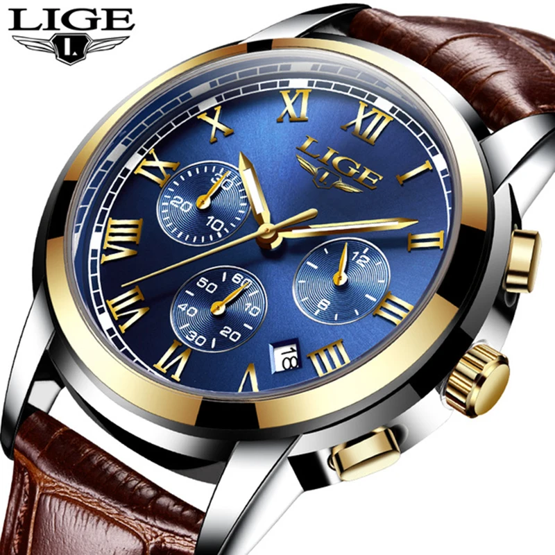 New LIGE Mens Watches Top Luxury Brand Fashion Watch Men Business Waterproof Casual Leather Quartz Wristwatch Relogio Masculino
New LIGE Mens Watches Top Luxury Brand Fashion Watch Men Business Waterproof Casual Leather Quartz Wristwatch Relogio Masculino