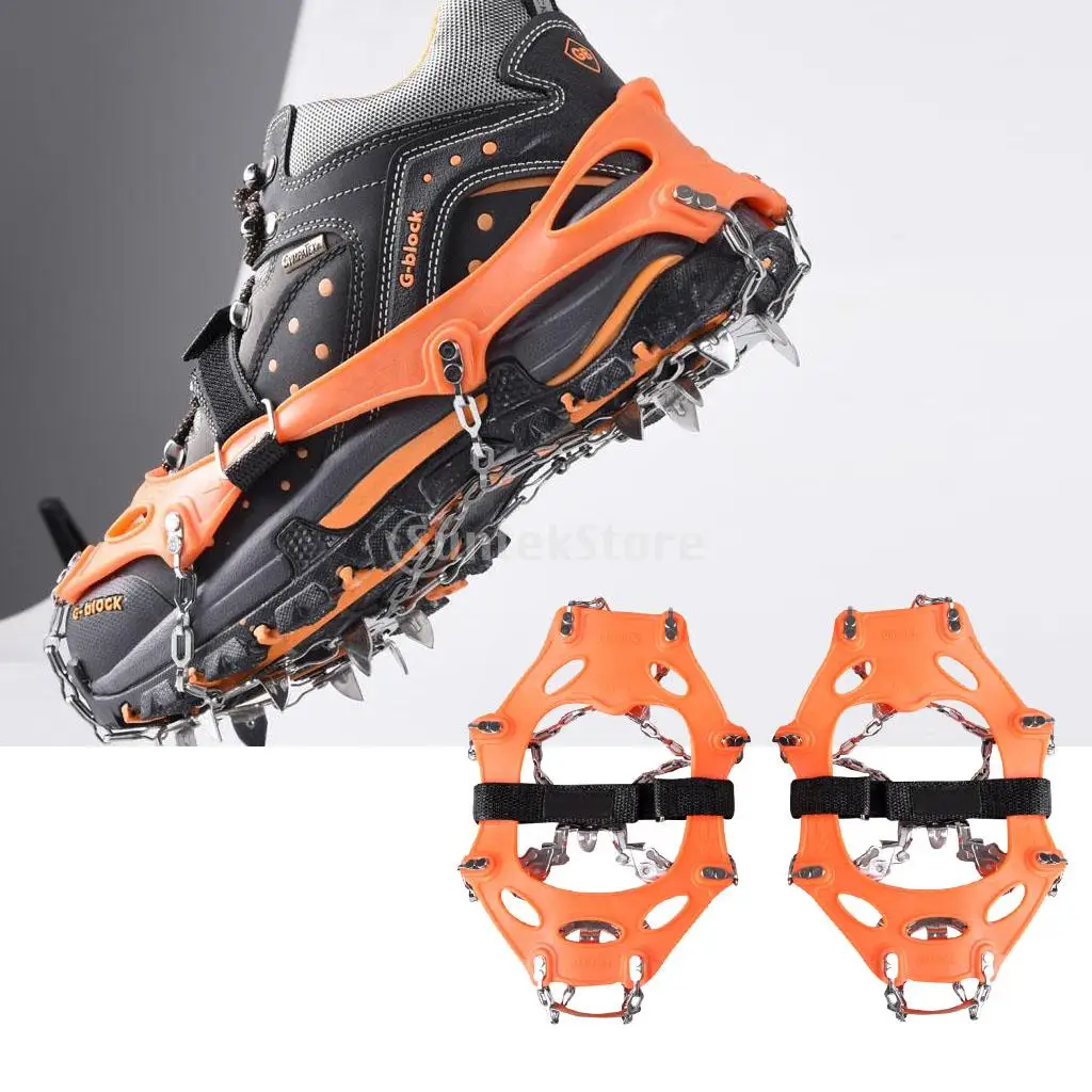 2pcs 16-Teeth Ice Snow Anti Slip Shoes Boot Grips Crampons Traction Spikes Chain Cleats EU Size 34-45
2pcs 16-Teeth Ice Snow Anti Slip Shoes Boot Grips Crampons Traction Spikes Chain Cleats EU Size 34-45