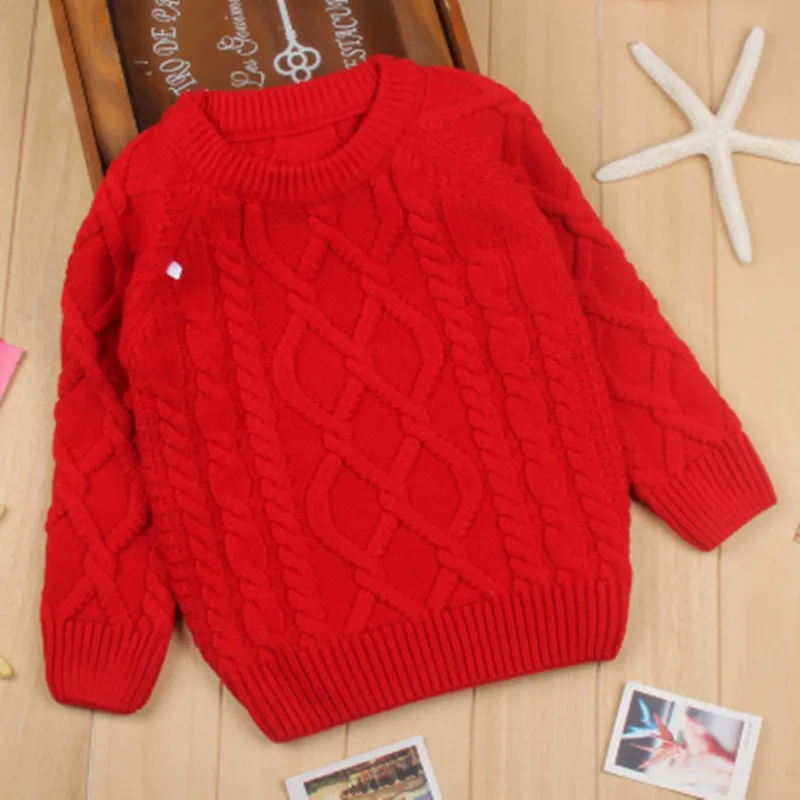 Детский свитер для мальчиков одежда девочек плотный на осень/зиму Детская