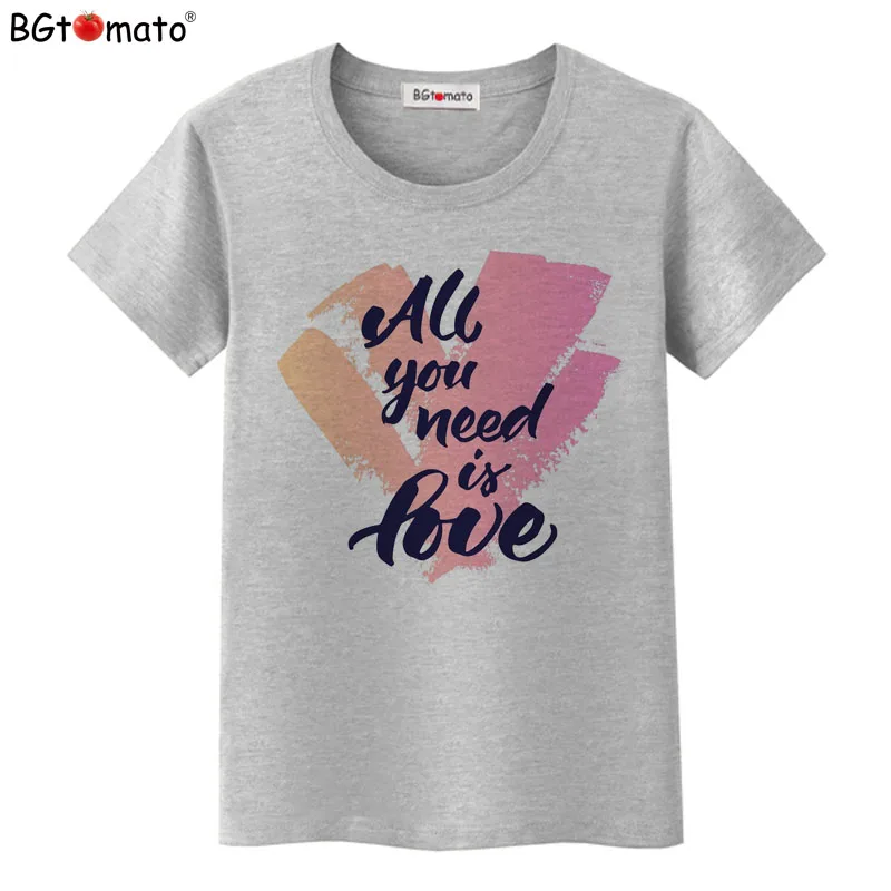 bgtomato Creative t shirt women chemise femme summer tops hot sale t-shirt kawaii clothes beautiful flowers tshirt women modis
bgtomato Creative t shirt women chemise femme summer tops hot sale t-shirt kawaii clothes beautiful flowers tshirt women modis