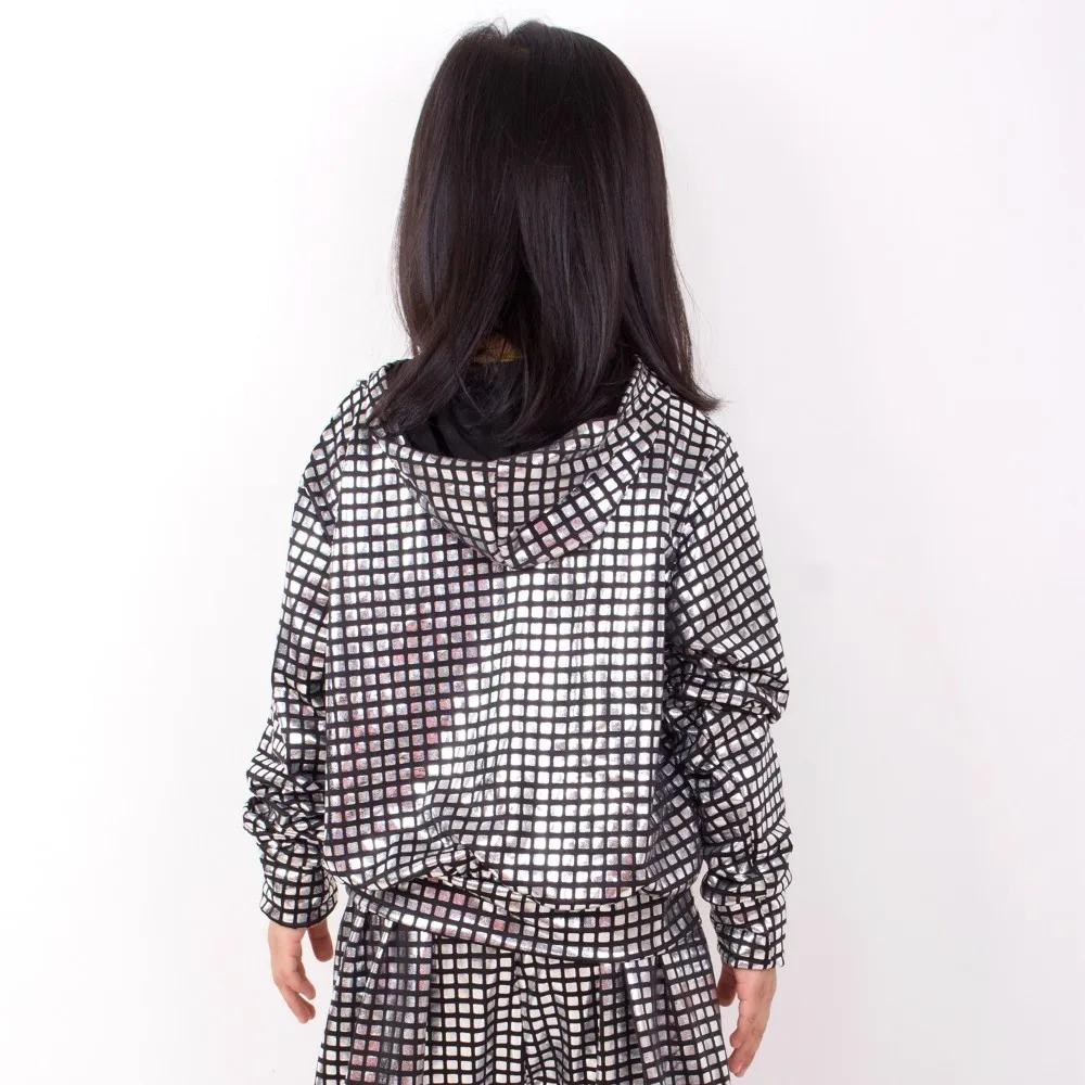 Spring Autumn Kids Black Silver Plaid Pockets bomber Jacket Stage Performance Wear paillette feminina casaco Hip Hop dance coat
Spring Autumn Kids Black Silver Plaid Pockets bomber Jacket Stage Performance Wear paillette feminina casaco Hip Hop dance coat