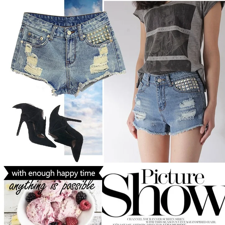 Rivet high waist shorts femme Frayed Cutoff plus size Denim Shorts Women Sexy Vintage Ripped Distressed Short Jeans
Rivet high waist shorts femme Frayed Cutoff plus size Denim Shorts Women Sexy Vintage Ripped Distressed Short Jeans
