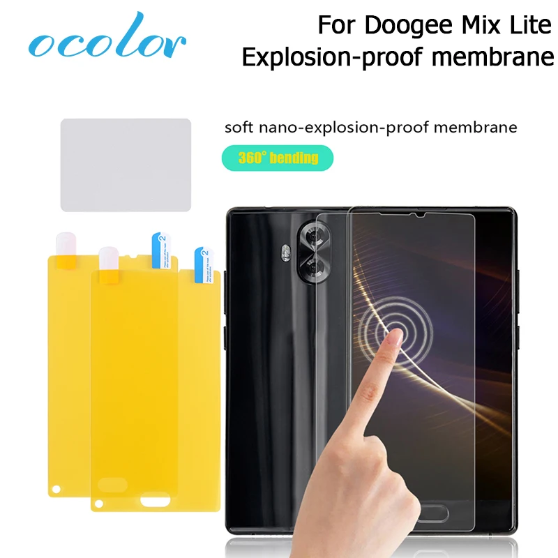 Защитная пленка ocolor Для Doogee Mix Lite 2 шт. Взрывозащищенная сменная не стеклянная