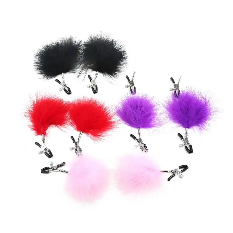 Sexy intimate nipple clips passionate supplies Alternative Lingerie flirting double peak feather milk clips Appeal accessories
Sexy intimate nipple clips passionate supplies Alternative Lingerie flirting double peak feather milk clips Appeal accessories