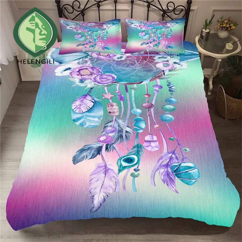HELENGILI 3D Bedding Set Dreamcatcher Print Duvet Cover Set Lifelike Bedclothes with Pillowcase Bed Set Home Textiles #BWM-16
HELENGILI 3D Bedding Set Dreamcatcher Print Duvet Cover Set Lifelike Bedclothes with Pillowcase Bed Set Home Textiles #BWM-16