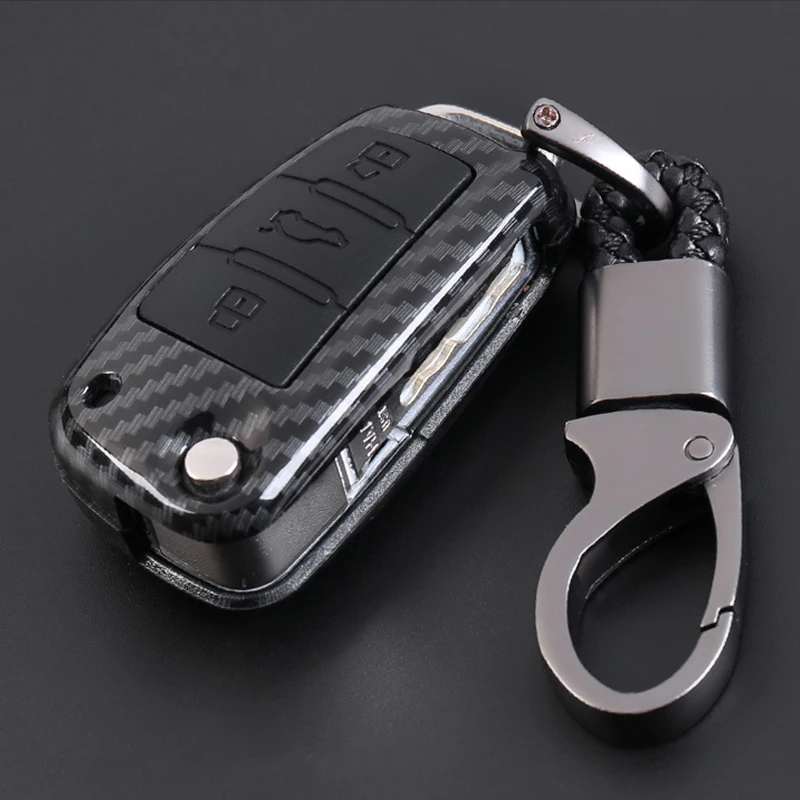 Carbon Fiber Car Remote Key Case Fob Shell with KeyChain Holder Fit for Audi A1 S3 A5 Q3 Q7 TT
Carbon Fiber Car Remote Key Case Fob Shell with KeyChain Holder Fit for Audi A1 S3 A5 Q3 Q7 TT