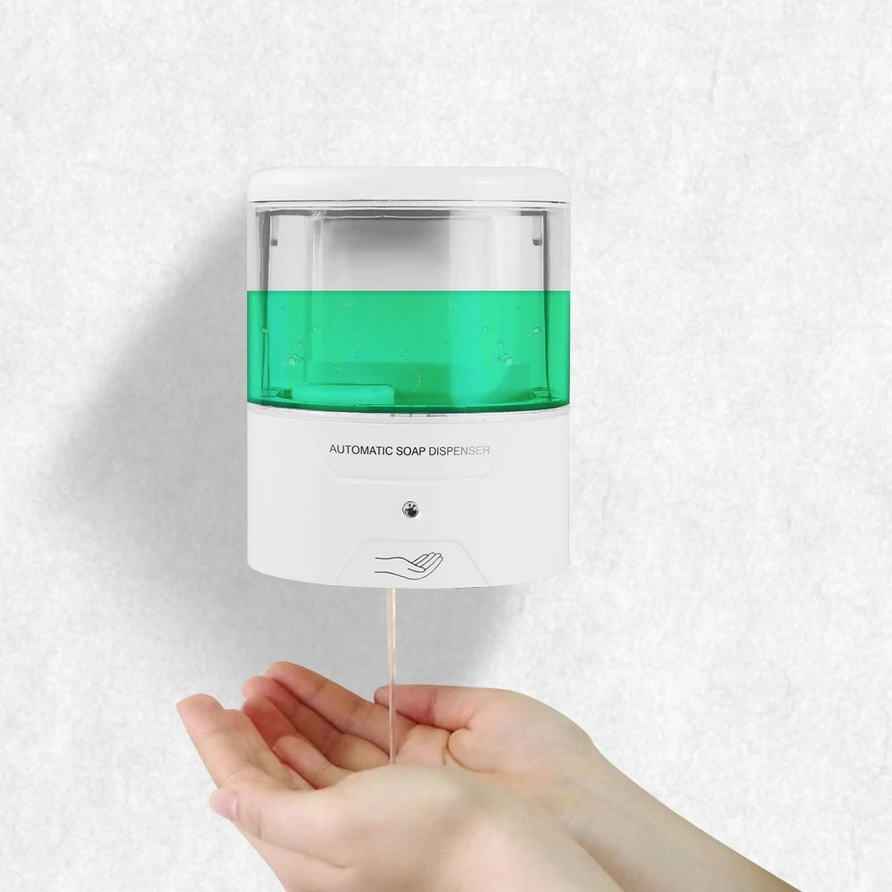 600ml Liquid Soap Dispenser Automatic IR Sensor Soap Dispenser Wall Touch-free Kitchen Soap Lotion Pump for Kitchen Bathroom
600ml Liquid Soap Dispenser Automatic IR Sensor Soap Dispenser Wall Touch-free Kitchen Soap Lotion Pump for Kitchen Bathroom