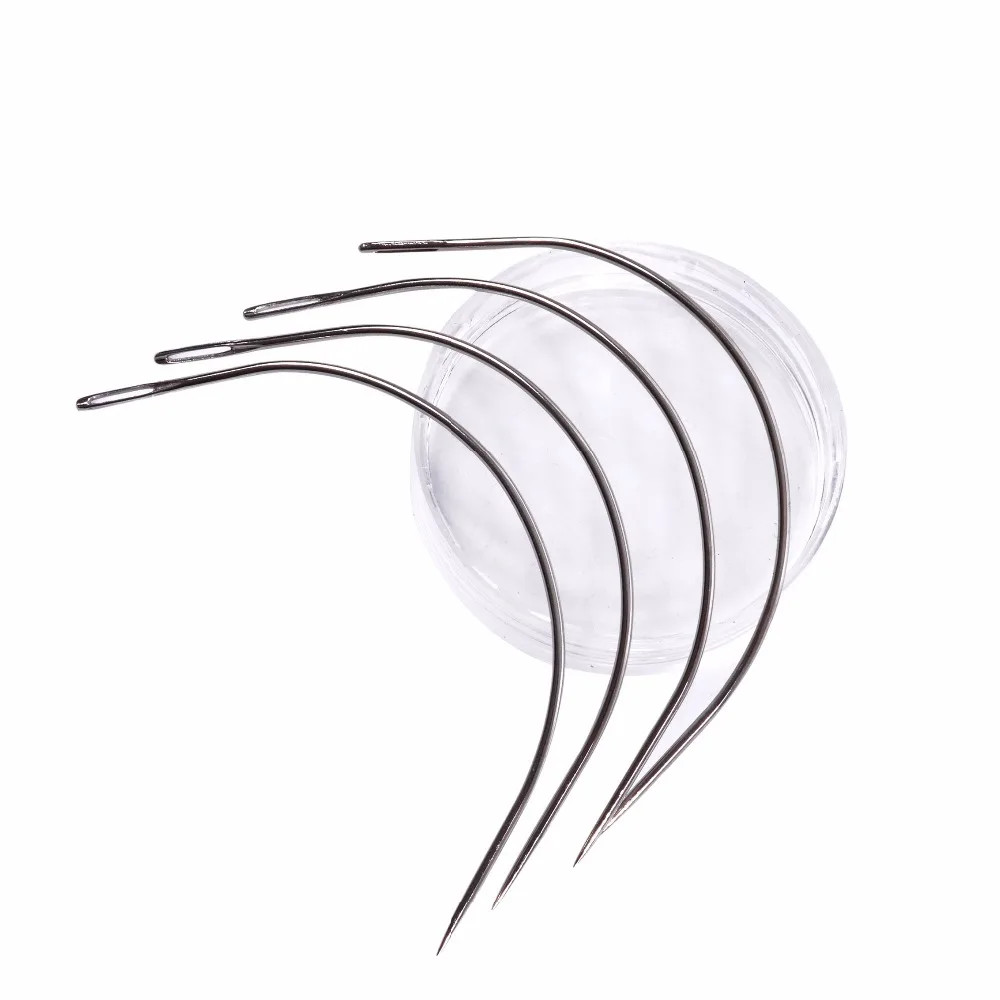 1 Bag 144Pcs 9CM C Shape Curved Needles Threader Sewing/Weaving Needles for Human Hair Extension Weft Weaving
1 Bag 144Pcs 9CM C Shape Curved Needles Threader Sewing/Weaving Needles for Human Hair Extension Weft Weaving